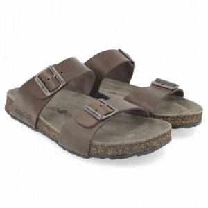 Men's Haflinger ANDREA UNLINED Sandals Brown | NZ KDA820