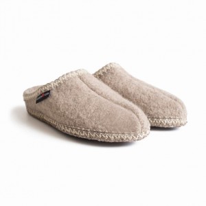 Men's Haflinger AS Slippers Beige | NZ EWM014