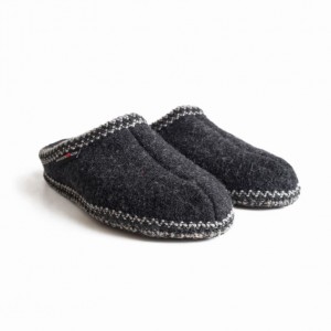 Men's Haflinger AS Slippers Dark Grey | NZ FWL290