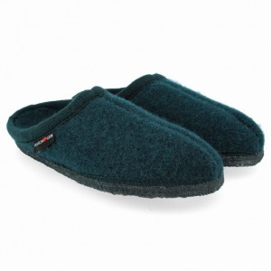 Men's Haflinger AS Slippers Green | NZ VQE314