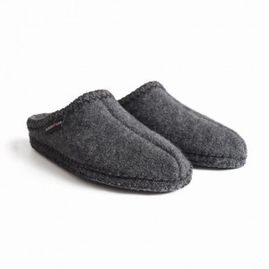 Men's Haflinger AS Slippers Grey | NZ FJE762