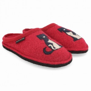 Men's Haflinger CANEGATTO Slippers Red | NZ DXN352