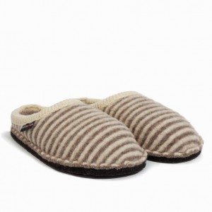 Men's Haflinger CATHY Slippers Beige | NZ HSW326