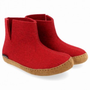 Men's Haflinger EMILS Boots Red | NZ HDJ481