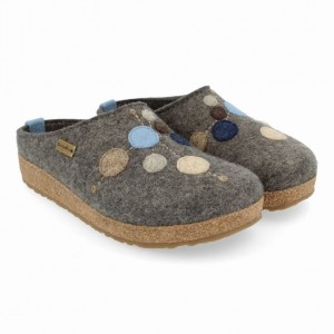 Men's Haflinger FAIBLE Clogs Grey | NZ MZQ782