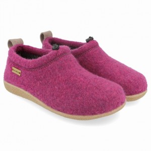 Men's Haflinger GUIDO Slippers Purple | NZ CSI720