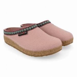 Men's Haflinger GZ Clogs Pink | NZ OIQ671