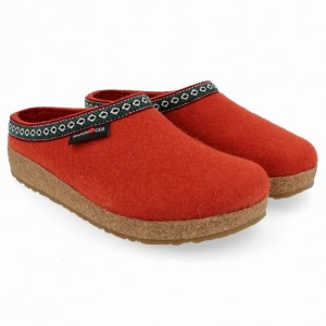 Men's Haflinger GZ Clogs Red | NZ NFP912