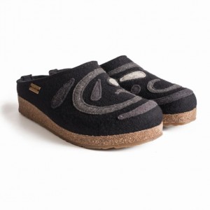 Men's Haflinger HARMONY Clogs Black | NZ GKX045