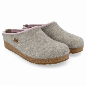 Men's Haflinger KRIS Clogs Light Grey | NZ JZV430