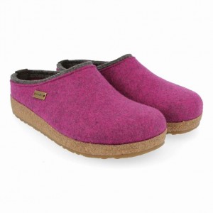 Men's Haflinger KRIS Clogs Purple | NZ UHE721