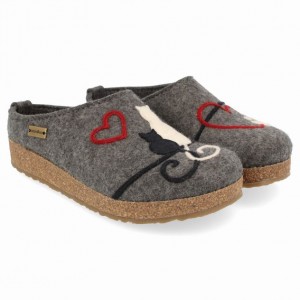 Men's Haflinger MICINI Clogs Grey | NZ WDM623