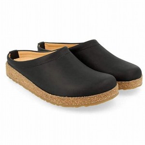 Men's Haflinger PHILLIP Clogs Black | NZ NLP538