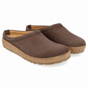 Men's Haflinger PHILLIP Clogs Brown | NZ LQM429