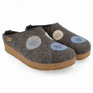 Men's Haflinger RADIUS Clogs Grey | NZ ZEJ279