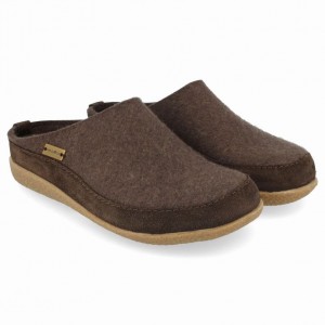 Men's Haflinger SKANE Clogs Brown | NZ PTX480