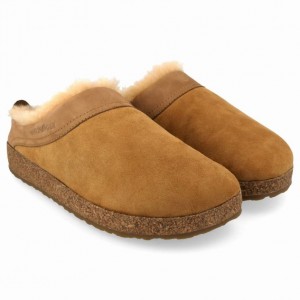 Men's Haflinger SNOWBIRD Clogs Brown | NZ ENT173