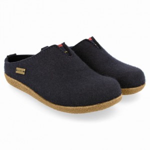 Men's Haflinger VISBY Clogs Navy | NZ CAD018