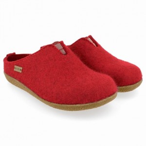 Men's Haflinger VISBY Clogs Red | NZ UDQ602