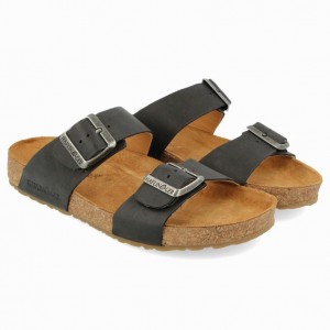 Women's Haflinger ANDREA Sandals Black | NZ HDY164