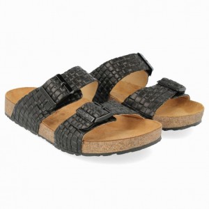 Women's Haflinger ANDREA Sandals Black | NZ TID236