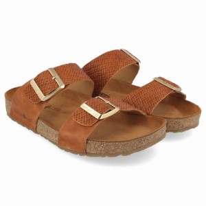 Women's Haflinger ANDREA Sandals Brown | NZ EDA879