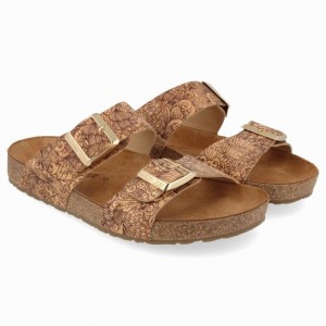 Women's Haflinger ANDREA Sandals Brown | NZ FQZ246