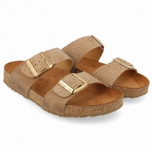 Women's Haflinger ANDREA Sandals Brown | NZ GRQ409