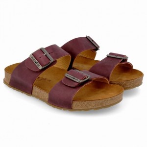 Women's Haflinger ANDREA Sandals Burgundy | NZ JRZ078