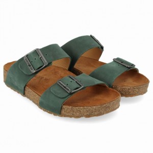 Women's Haflinger ANDREA Sandals Green | NZ MLC573