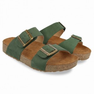 Women's Haflinger ANDREA Sandals Green | NZ MKQ548