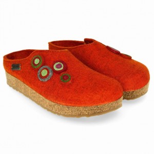 Women's Haflinger CHLOE Clogs Red | NZ DQH728