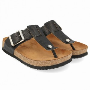 Women's Haflinger CORA Sandals Black | NZ CBF516