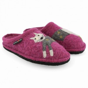 Women's Haflinger CUCHO Slippers Purple | NZ ZHA384