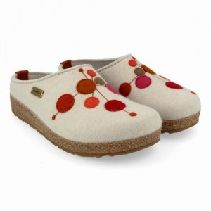 Women's Haflinger FAIBLE Clogs Beige | NZ YEL145