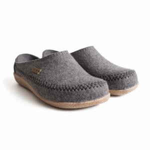 Women's Haflinger FLETCHER Slippers Grey | NZ GJW296