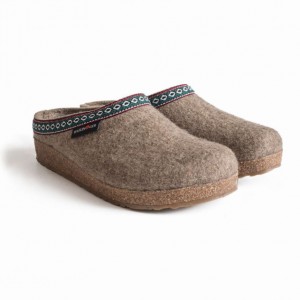 Women's Haflinger GZ Clogs Beige | NZ CIO053