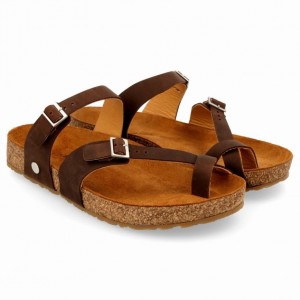 Women's Haflinger HEDDA Sandals Brown | NZ XUW324