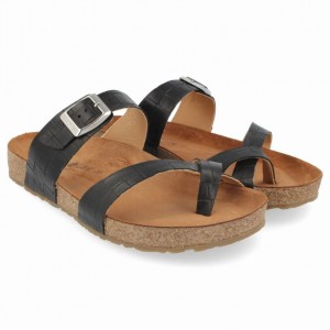 Women's Haflinger JUNO Sandals Black | NZ DRE169