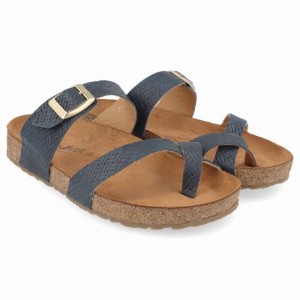 Women's Haflinger JUNO Sandals Dark Blue | NZ WTL278