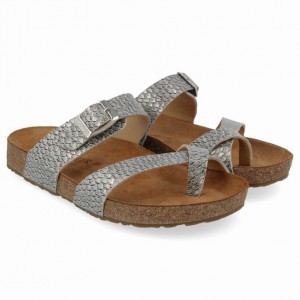 Women's Haflinger JUNO Sandals Silver | NZ INL041