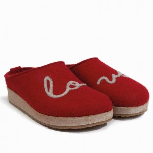 Women's Haflinger LOVELY Clogs Red | NZ ECR482