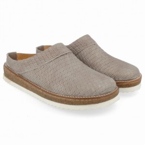 Women's Haflinger NEO Clogs Grey | NZ XYC487