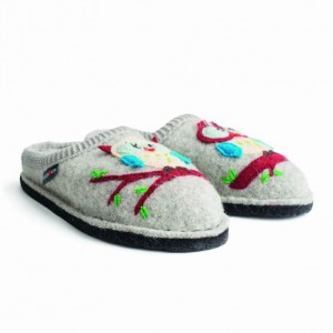 Women's Haflinger OLIVIA Slippers Grey | NZ MJP079