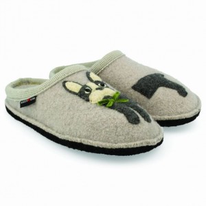 Women's Haflinger PUPPY Slippers Mint | NZ IYG512