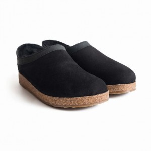 Women's Haflinger SIBERIA Clogs Black | NZ KVW850