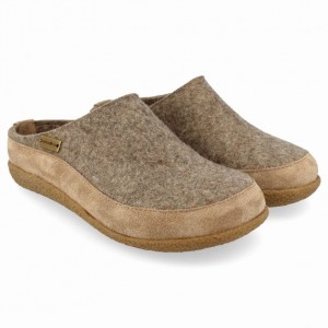 Women's Haflinger SKANE Clogs Beige | NZ WXD485