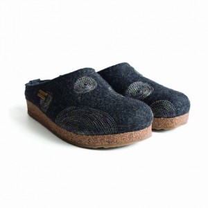 Women's Haflinger SPIRIT Clogs Navy | NZ CXR178