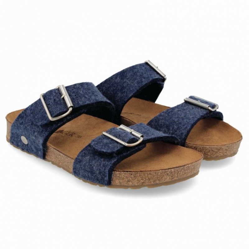 Men\'s Haflinger ANABEL Sandals Blue | NZ NCA075