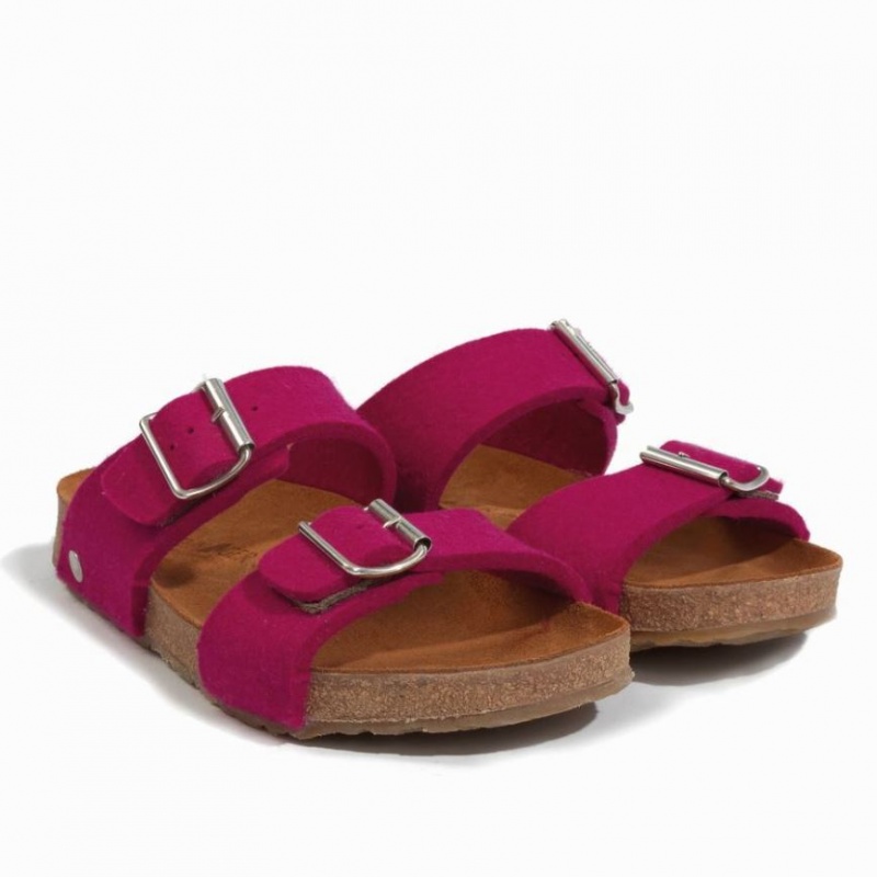 Men\'s Haflinger ANABEL Sandals Fuchsia | NZ GXU415